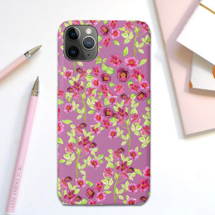 Case-Mate iPhone Case Vintage Fleurs de Jardin Rose Vert