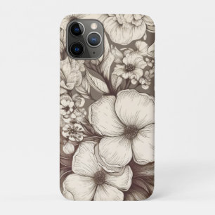 Case-Mate iPhone Case Vintage Floral Sepia Motif (10)