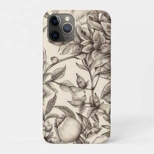 Case-Mate iPhone Case Vintage Floral Sepia Motif (2)