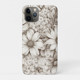 Case-Mate iPhone Case Vintage Floral Sepia Motif (5)