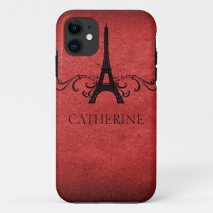 Coque Case-Mate Pour iPhone Vintage Français Flourish iPhone 5 Coque, Rouge