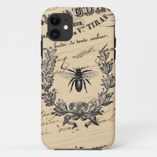 Coque iPhone 11 Vintage French Chic Honey Bee