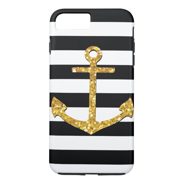Coques Case-Mate iPhone Vintage Golden Anchor (Dos)