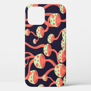 Case-Mate iPhone Case Vintage Graphics Champignons Motif sans couture