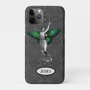 Case-Mate iPhone Case Vintage Green Wing Fairy Art Déco Personnalisé