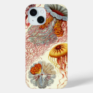 Coque Pour iPhone 15 Vintage Haeckel méduse