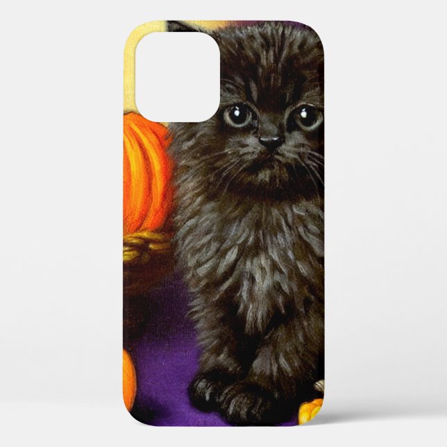 Coques Case-Mate iPhone Vintage Halloween Kitten (Verso)
