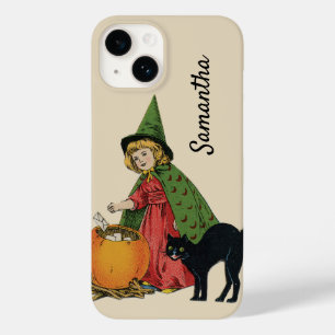 Coque Case-Mate iPhone Vintage Halloween sorch et chat, Ellen Clapsaddle