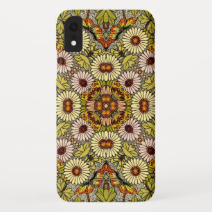 Coque Case-Mate Pour iPhone Vintage Illustration Fleurs Papillons Motif