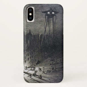 Case-Mate iPhone Case Vintage invasion alien originale Sci fi noir gris