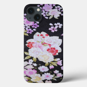 Case-Mate iPhone Case Vintage japonais Kimono blanc Sakura Floral