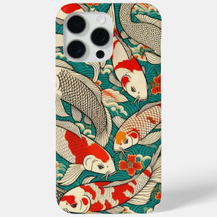 Coque Case-Mate iPhone Vintage japonais Koi Poisson Motif peinture