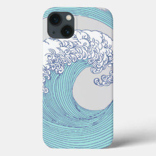 Coques Pour iPhone Vintage japonais Ukiyo-e Art de vague de surf Côte