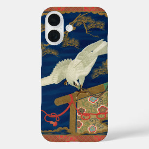 Coque Pour iPhone 16 Vintage japonais White Hawk Art G.A. Audsley