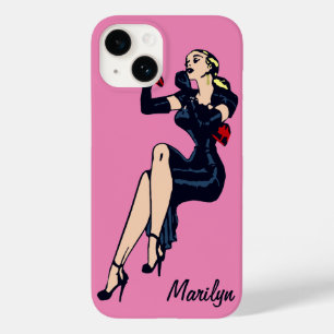 Coques Pour iPhone Vintage Joli Blonde Retro Glamor Girl Pinup