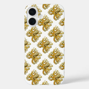 Coques iPhone 16 Vintage Kraken, Octopus Gamochonia, Ernst Haeckel