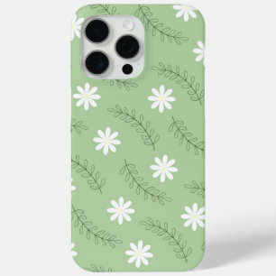 Coque Case-Mate iPhone Vintage Mid-Century Green Flower Motif