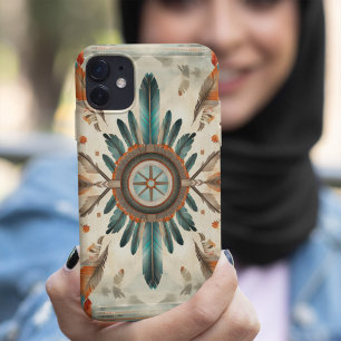 Coque Case-Mate iPhone Vintage Native Feather Retro Dream Catcher Motif
