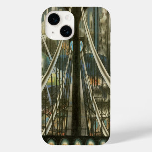 Coque Case-Mate iPhone Vintage New York Architecture, Brooklyn Bridge