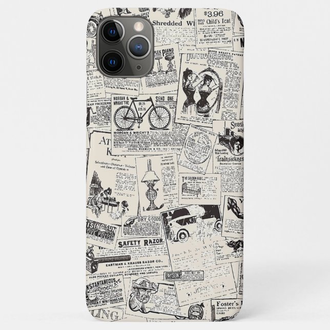 Coques Case-Mate iPhone Vintage Newspaper   (Dos)