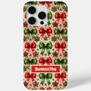 Coque Case-Mate iPhone Vintage Noël Étoiles et vaches Motif