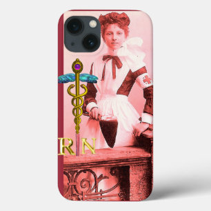 Etui iPhone Case-Mate VINTAGE NURSE et Gold Caduceus