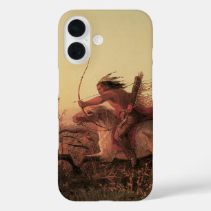 Coques iPhone 16 Vintage Ouest, chasse au bison indien par Charles