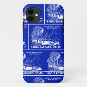 Coques Pour iPhone Vintage Père Noël Barabara Californie