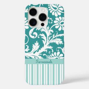 Coques iPhone 16 Pro Vintage personnalisé changement de couleur turquoi
