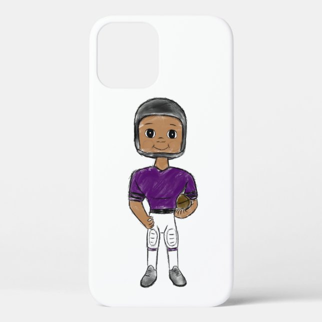 Coques Case-Mate iPhone vintage retro football player (Verso)