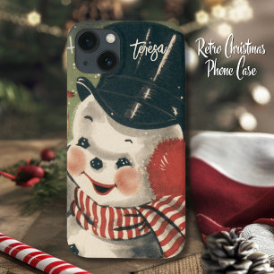 Case-Mate iPhone Case Vintage Retro Jolly Snowman vacances sur mesure
