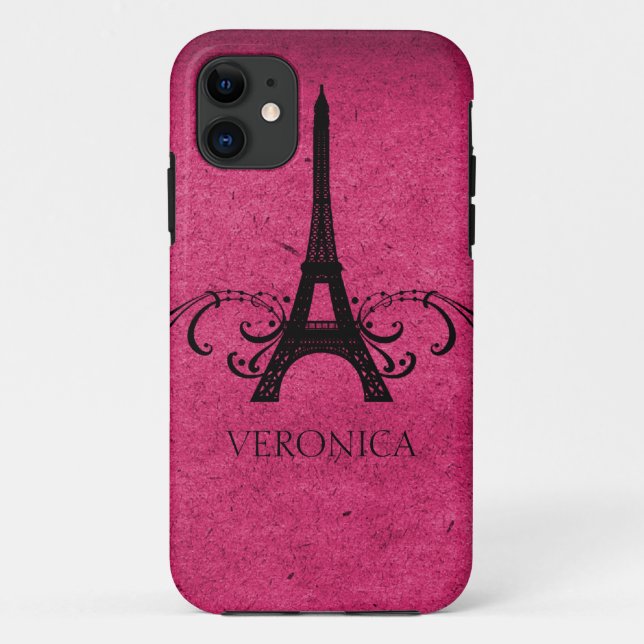 Coques Case-Mate iPhone Vintage rose (Dos)