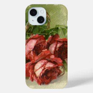 Coque Case-Mate iPhone Vintage Saint Valentin Amour, Crimson Red Roses