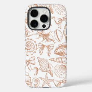 Coque iPhone 16 Pro Vintage Seashell Beach Vibe Tropical Été