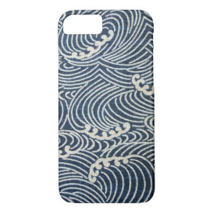 Case-Mate iPhone Case Vintage textile japonais, Motif d'onde