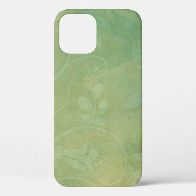 Coques Case-Mate iPhone Vintage texture verte (Verso)