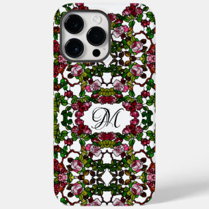 Coque Case-Mate iPhone Vintage Tiffany Stained Glass Pink and red Roses