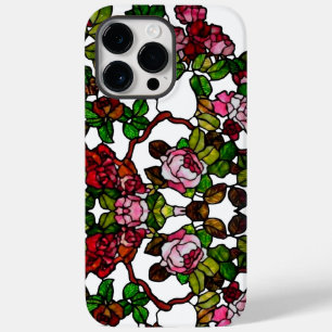 Coque Case-Mate iPhone Vintage Tiffany Stainglass Roses roses roses et ro