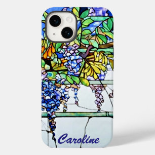 Coque Case-Mate iPhone Vintage Tiffany verre tendu Wisteria Floral Art