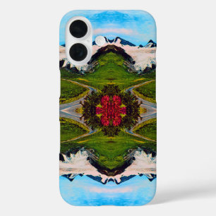 Coque Pour iPhone 16 Vintage USA Alaska Worthington glacier été