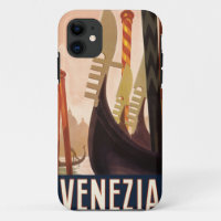 Vintage Venezia Italie Voyage Art Venise Gondole