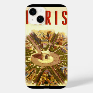 Coques Pour iPhone Vintage voyage, Arc de Triomphe Paris France