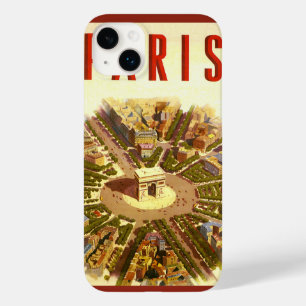Coque Case-Mate iPhone Vintage voyage, Arc de Triomphe Paris France