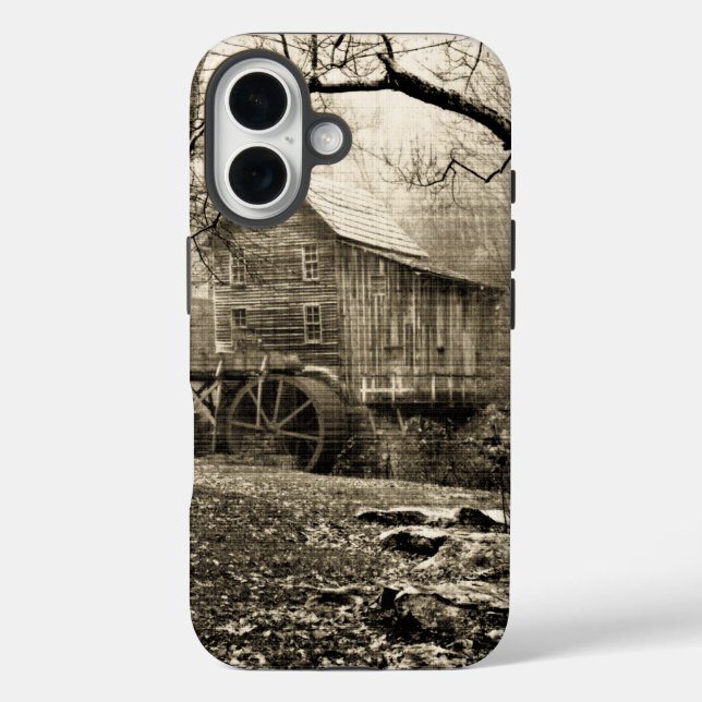 Coques Case-Mate iPhone Vintage Waterwheel (Verso)