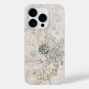 Coque Case-Mate iPhone Vintage William Morris Tulip Pastel Croquis floral