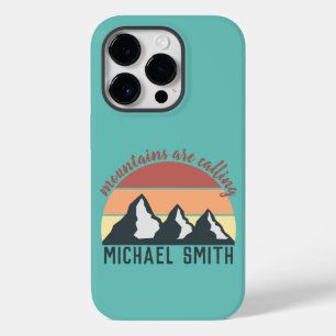 Coque Case-Mate iPhone Vintages pastels montagnes appellent mongram ciel