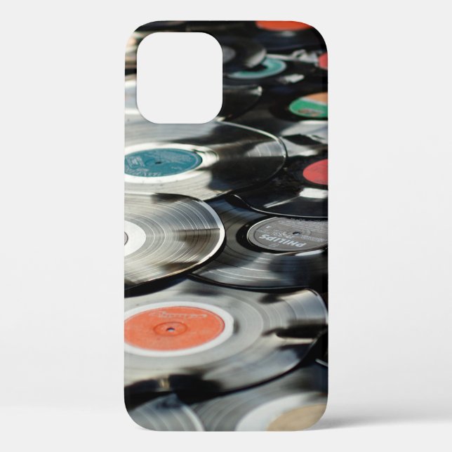 Coques Case-Mate iPhone Vinyl rétro plastique vieux noir (Verso)