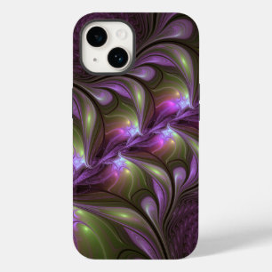 Coque Case-Mate iPhone Violet Abstrait violet violet kaki fractal