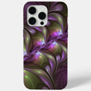 Coque Case-Mate iPhone Violet Abstrait violet violet kaki fractal