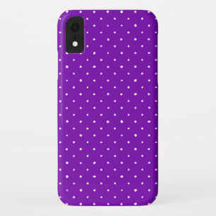 Case-Mate iPhone Case violet avec pois blancs